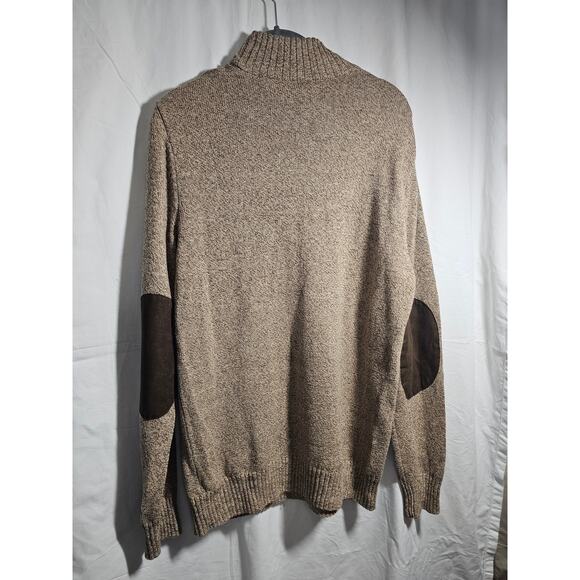 Men's Chaps small brown cotton sweater. Excellent condition. Has elbow patches. - Picture 2 of 2